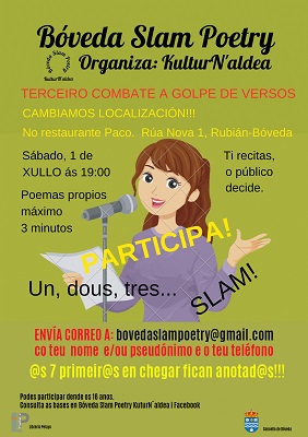 3ª Xornada Slam Poetry Bóveda KuturN´aldea