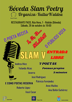 5ª Xornada Slam Poetry Bóveda KuturN´aldea  5